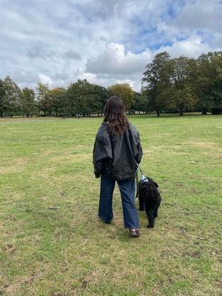 having a lovely walk around greenwich park with Midnight