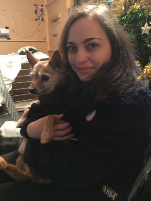 Volunteering with some homeless pups. This is Brandy. 