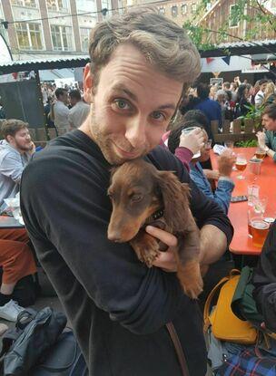 Dexter hugs