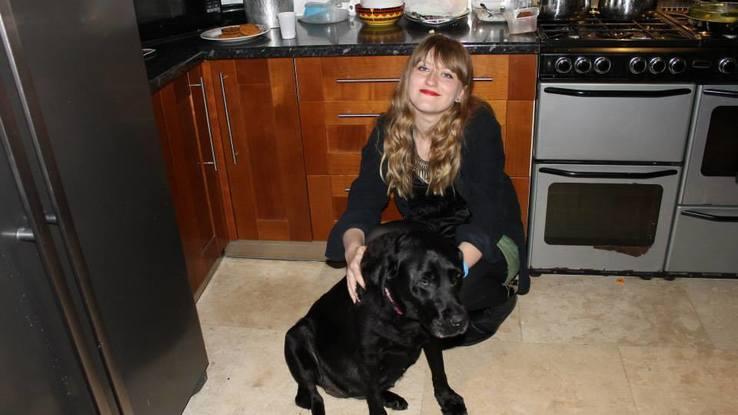 Me and Molly, a friend's dog I looked after