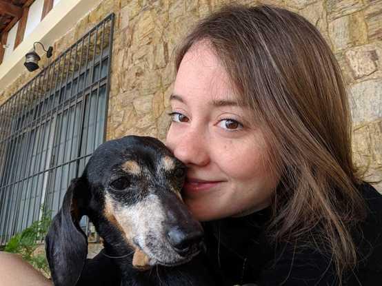 With my 15 years old LiLi. 15 years of pure love, happiness that was provided from her to me .. so much history involved!