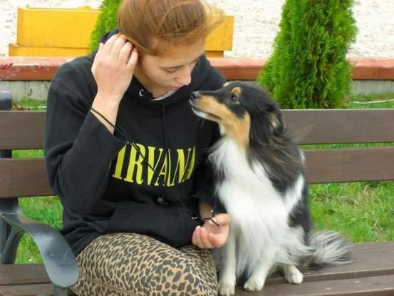 Me and Naomi after dog show in Lithuania