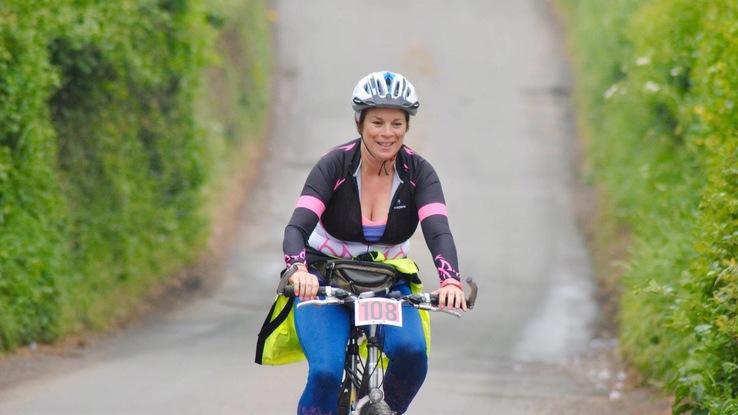Me on a charity cycle ride

