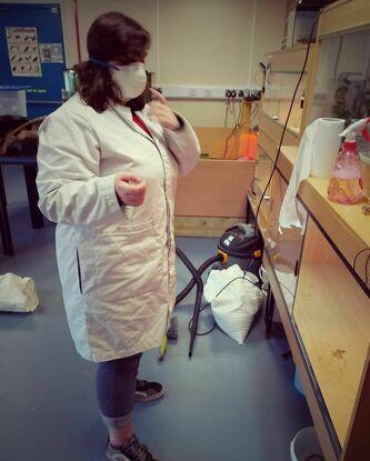 This is me working in an animal unit